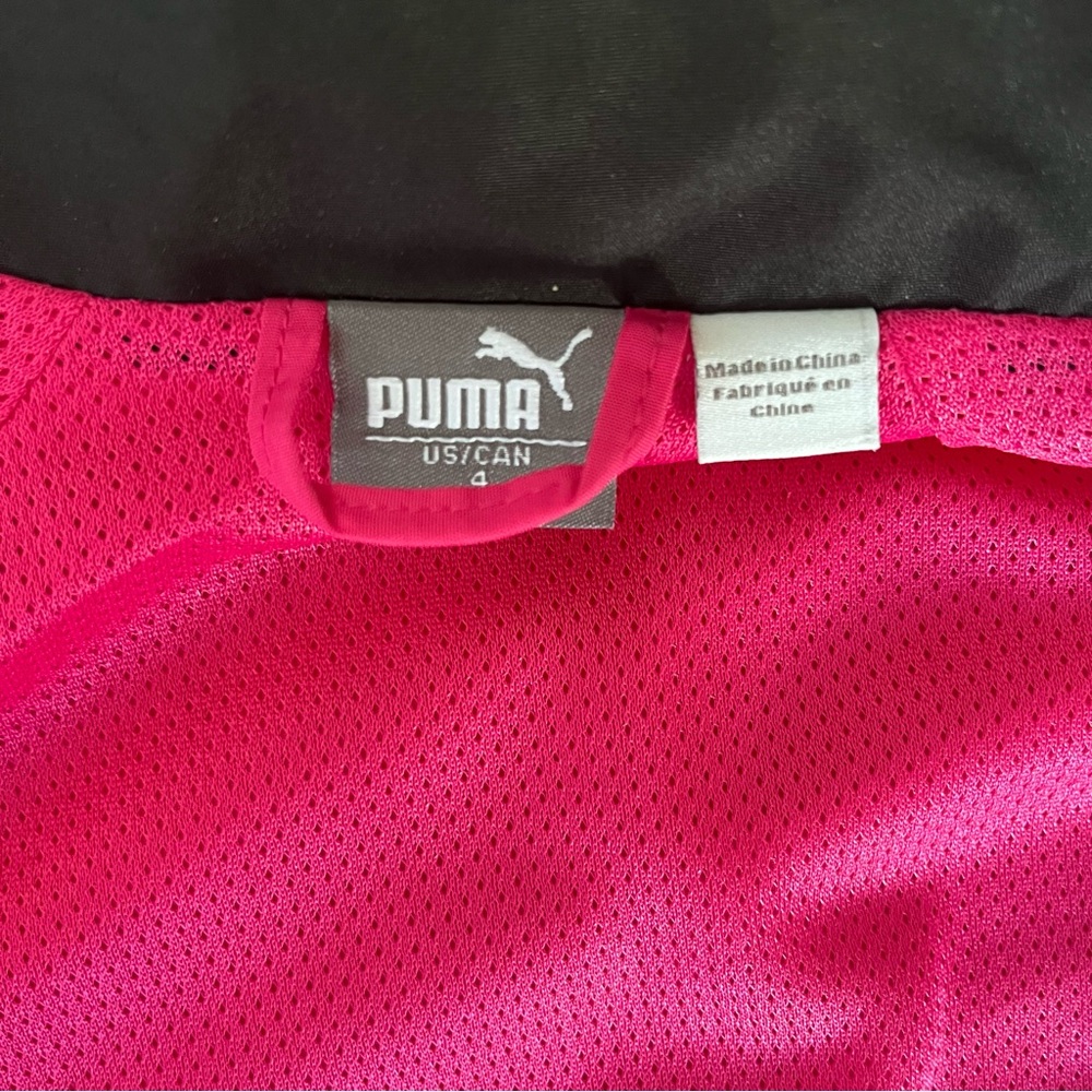 PUMA size 4 Kids Pink and Black jacket - Picture 5 of 7